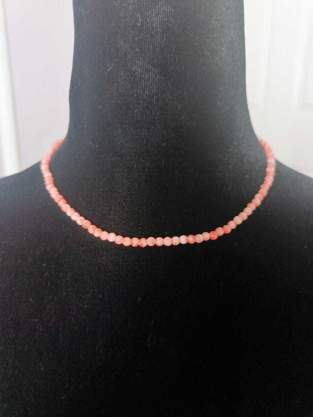 Vintage Pink Coral Angel Skin Jewelry Set